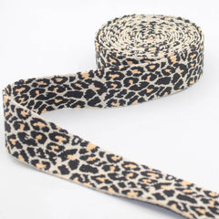 5 meters Leopard Design Webbing 40mm #RUB3575