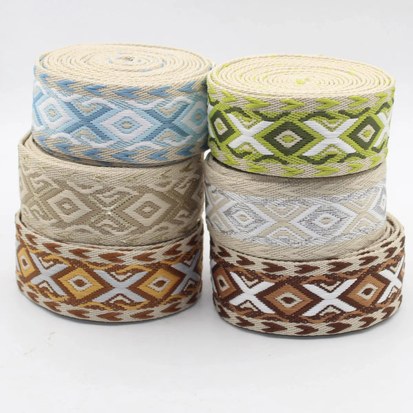 Rubans textiles décoratifs à motifs géométriques, matériel de couture ACCESSOIRES LEDUC