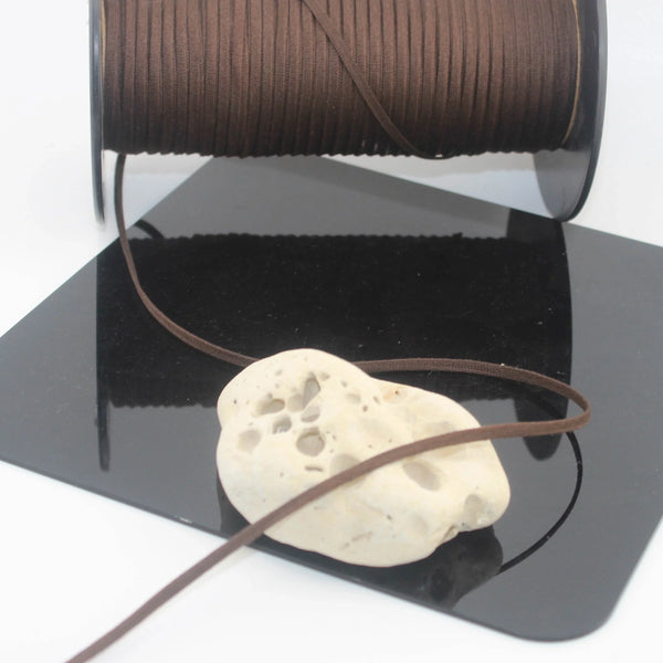 10 meters Brown Bookmark Ribbon available in 3 or 4mm - ACCESSOIRES LEDUC BV