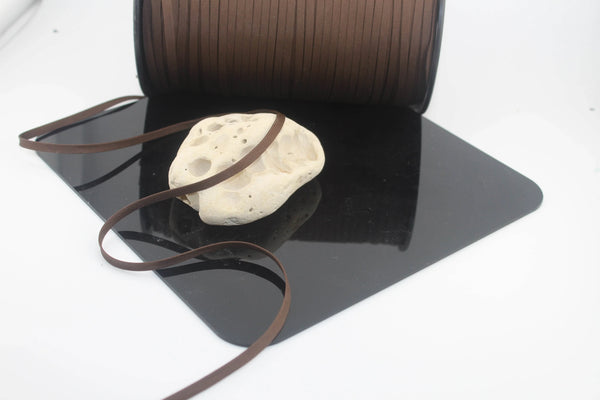 10 meters Brown Bookmark Ribbon available in 3 or 4mm - ACCESSOIRES LEDUC BV