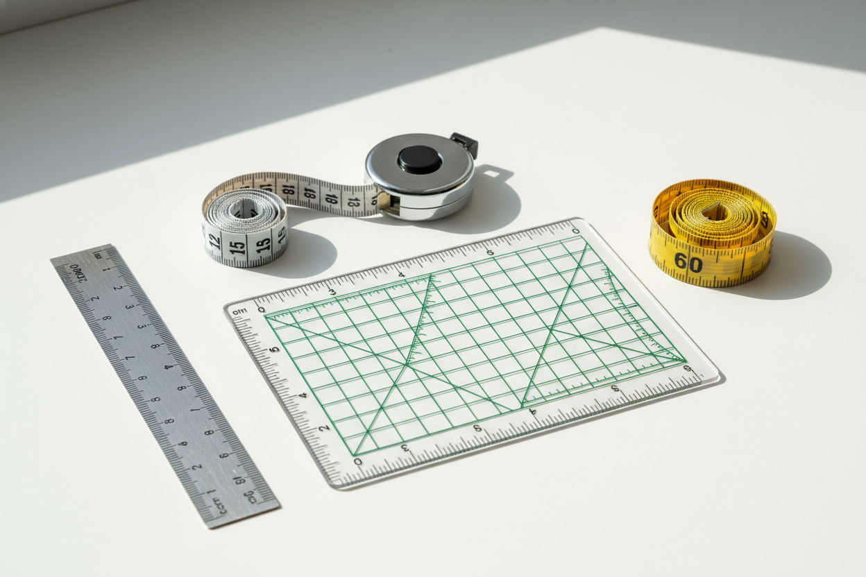 rulers and measuring tapes for sewing