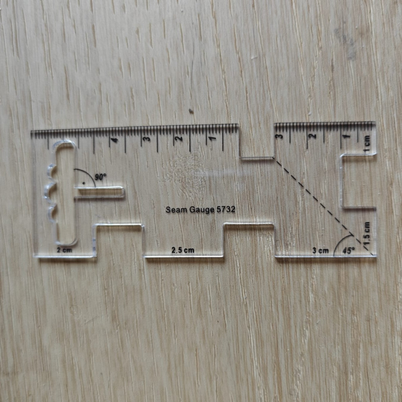 Seam Gauge and or Somometer rulers in Transparent plastic