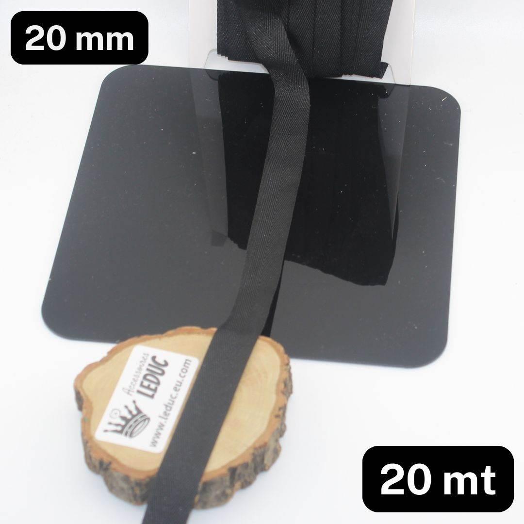 20 meters 20 or 25mm Wide 100% Cotton Herringbone tape (21 colours to chose from!) - ACCESSOIRES LEDUC BV