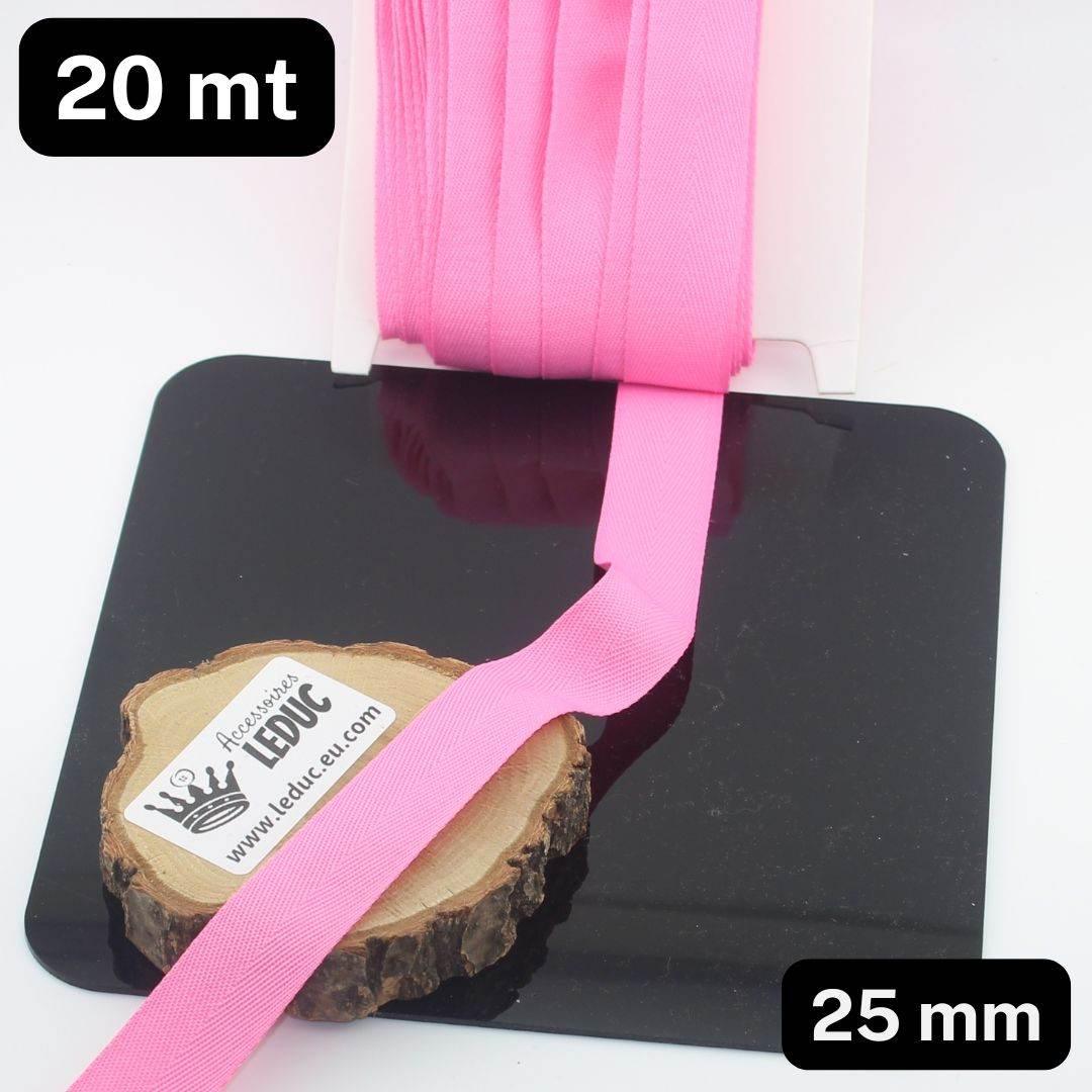 20 meters 20 or 25mm Wide 100% Cotton Herringbone tape (21 colours to chose from!) - ACCESSOIRES LEDUC BV