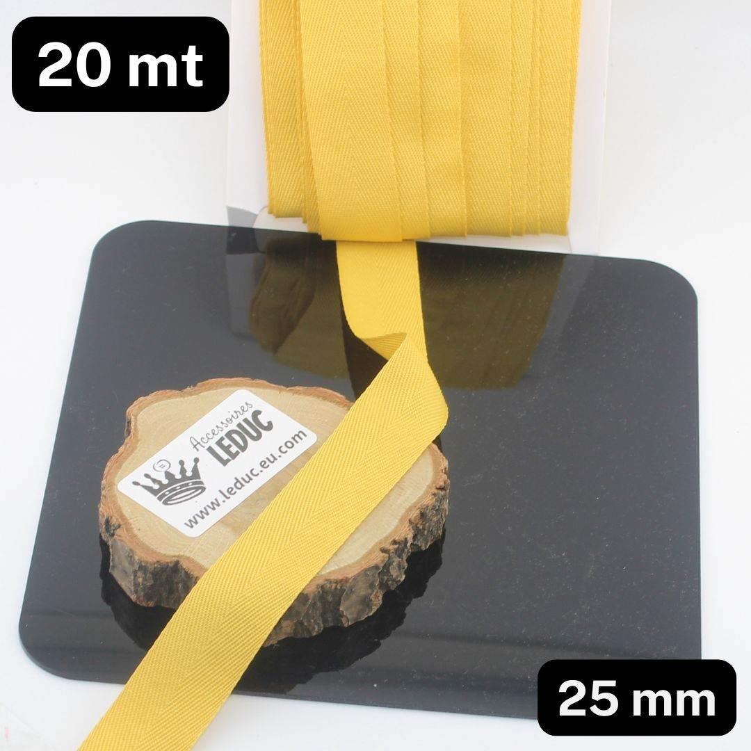 20 meters 20 or 25mm Wide 100% Cotton Herringbone tape (21 colours to chose from!) - ACCESSOIRES LEDUC BV
