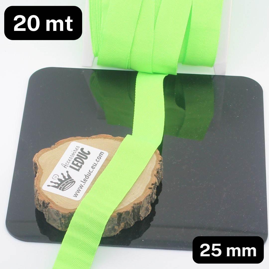 20 meters 20 or 25mm Wide 100% Cotton Herringbone tape (21 colours to chose from!) - ACCESSOIRES LEDUC BV