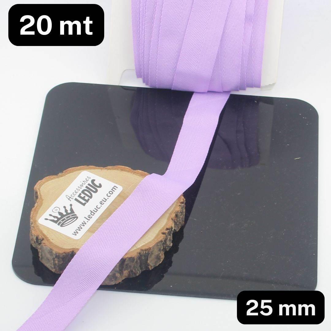 20 meters 20 or 25mm Wide 100% Cotton Herringbone tape (21 colours to chose from!) - ACCESSOIRES LEDUC BV