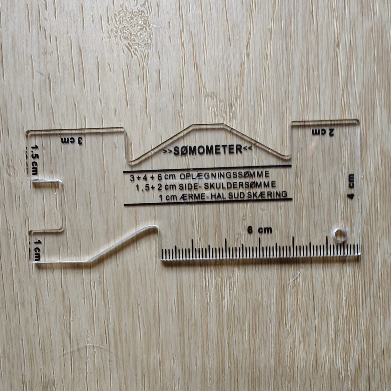Seam Gauge and or Somometer rulers in Transparent plastic