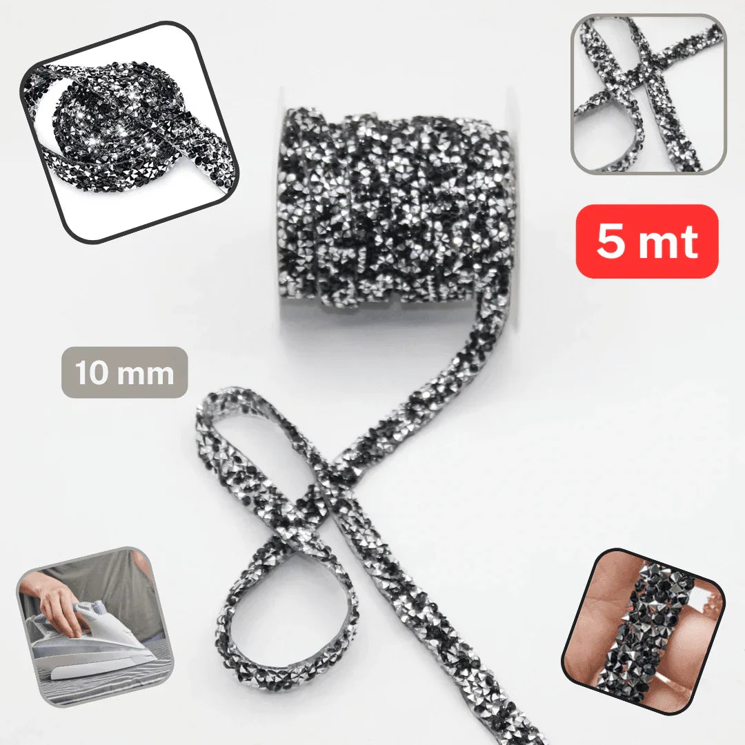 Iron On Trimming Strass 6 or 10mm - ACCESSOIRES LEDUC BV