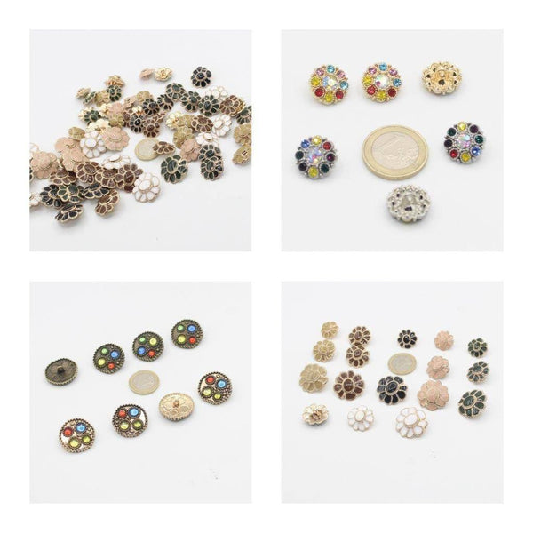 Strass Shank Buttons #VBN64X - ACCESSOIRES LEDUC BV