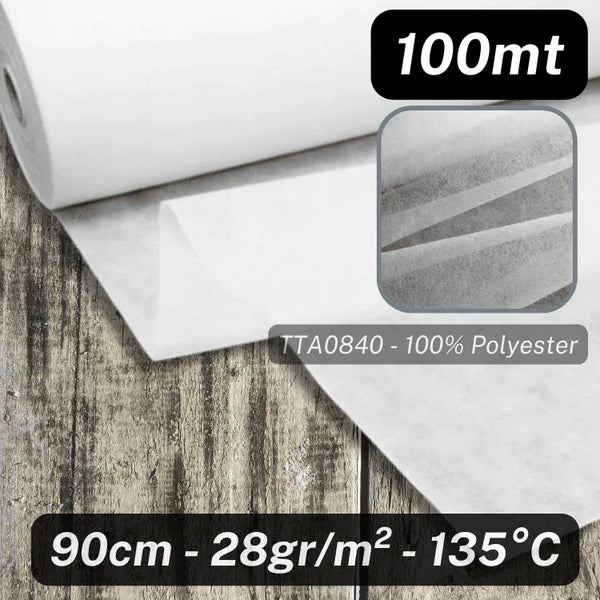 Rolls of 90cm wide Interlining Fabric - 100% Polyester - ACCESSOIRES LEDUC BV