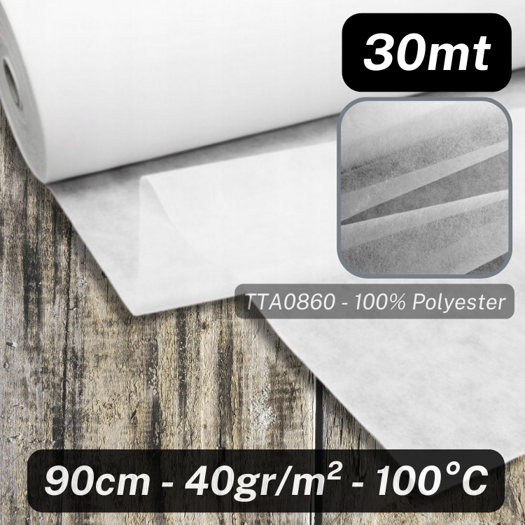 Rolls of 90cm wide Interlining Fabric - 100% Polyester