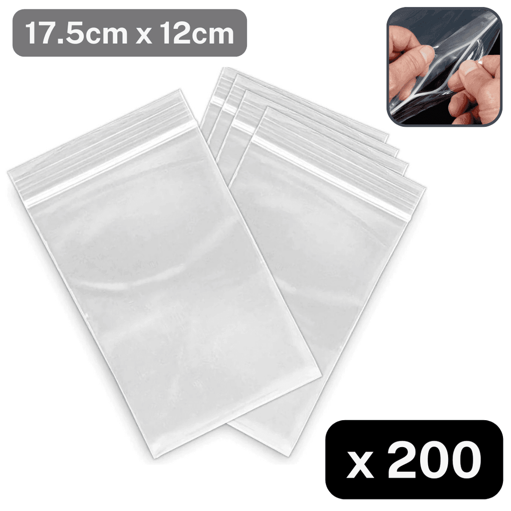 Ziplock Bags 12cm 16cm 1.5cm Resealable HAB1x027