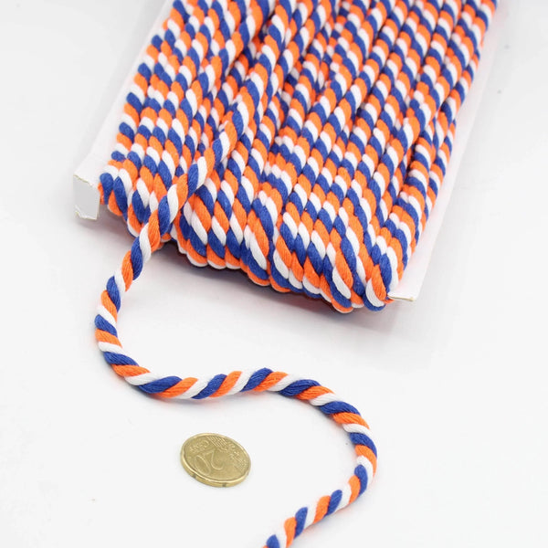 20 meters Bicolor Cord 5mm #COR3011 - ACCESSOIRES LEDUC BV