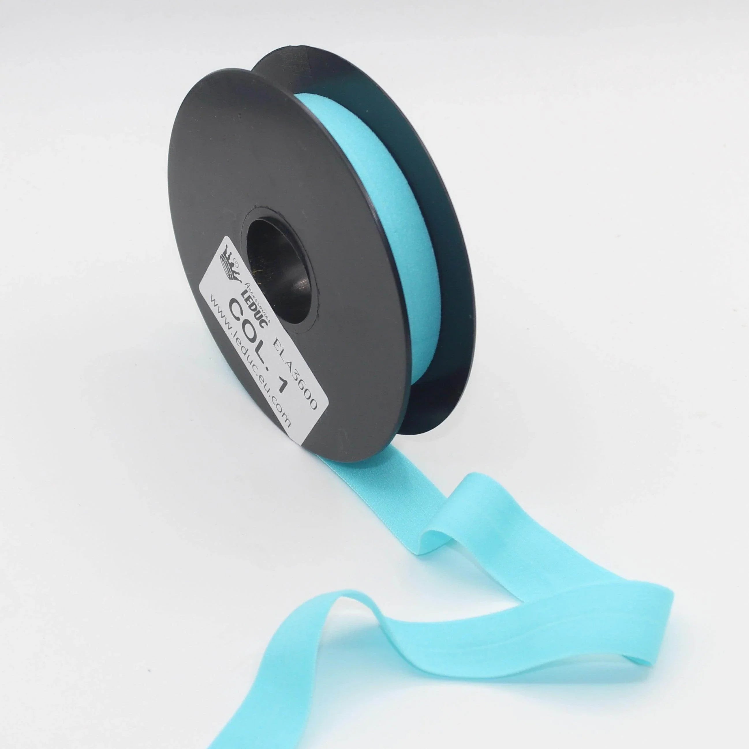 10mt Soft Elastic Bias Binding in Polyester 18mm prefolded #ELA3600 - ACCESSOIRES LEDUC BV