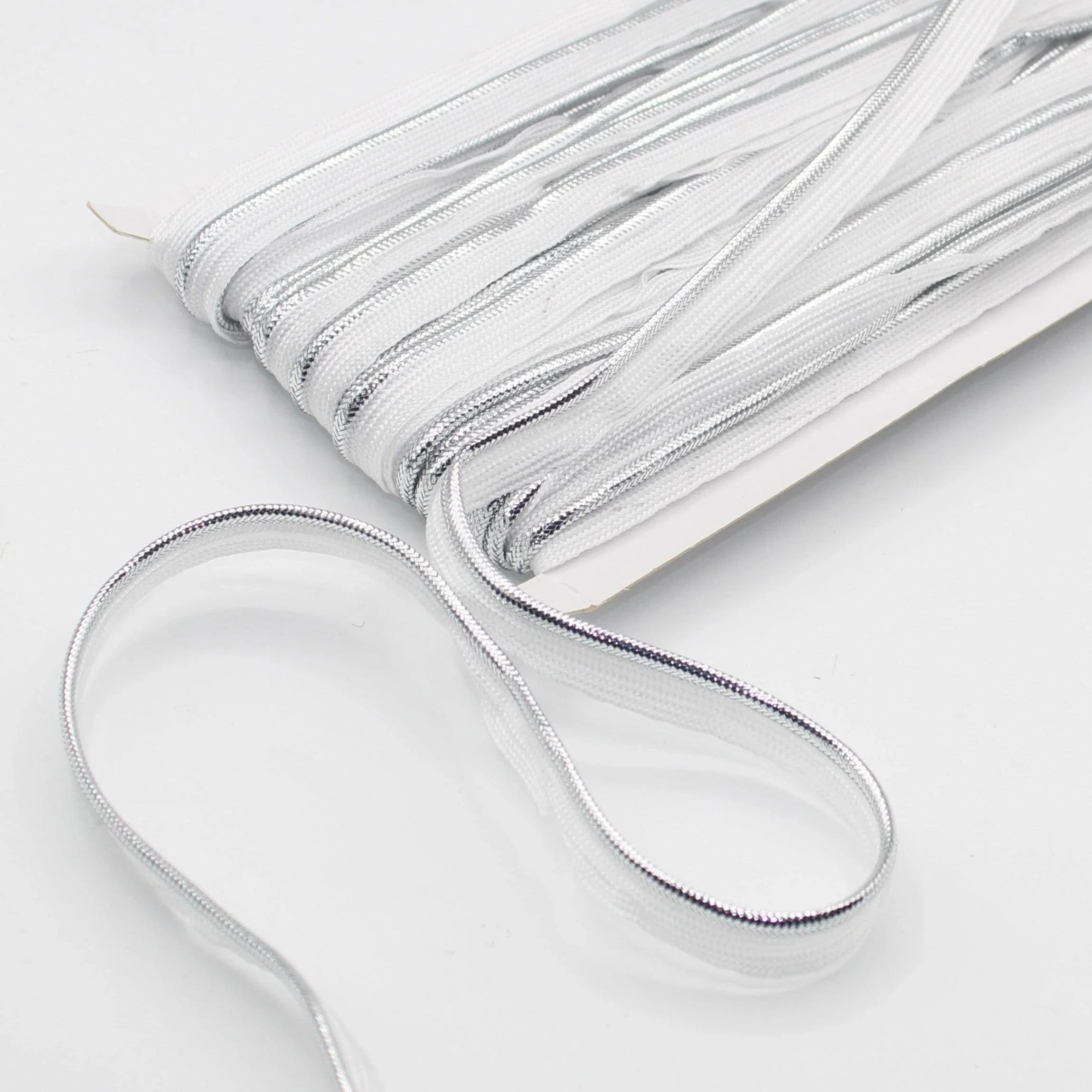 20MT Woven LUREX PIPING / 10mm (8+2mm) #SPA1100 - ACCESSOIRES LEDUC BV