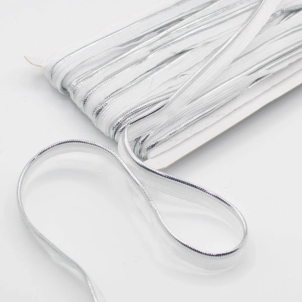 20MT Woven LUREX PIPING / 10mm (8+2mm) #SPA1100 - ACCESSOIRES LEDUC BV