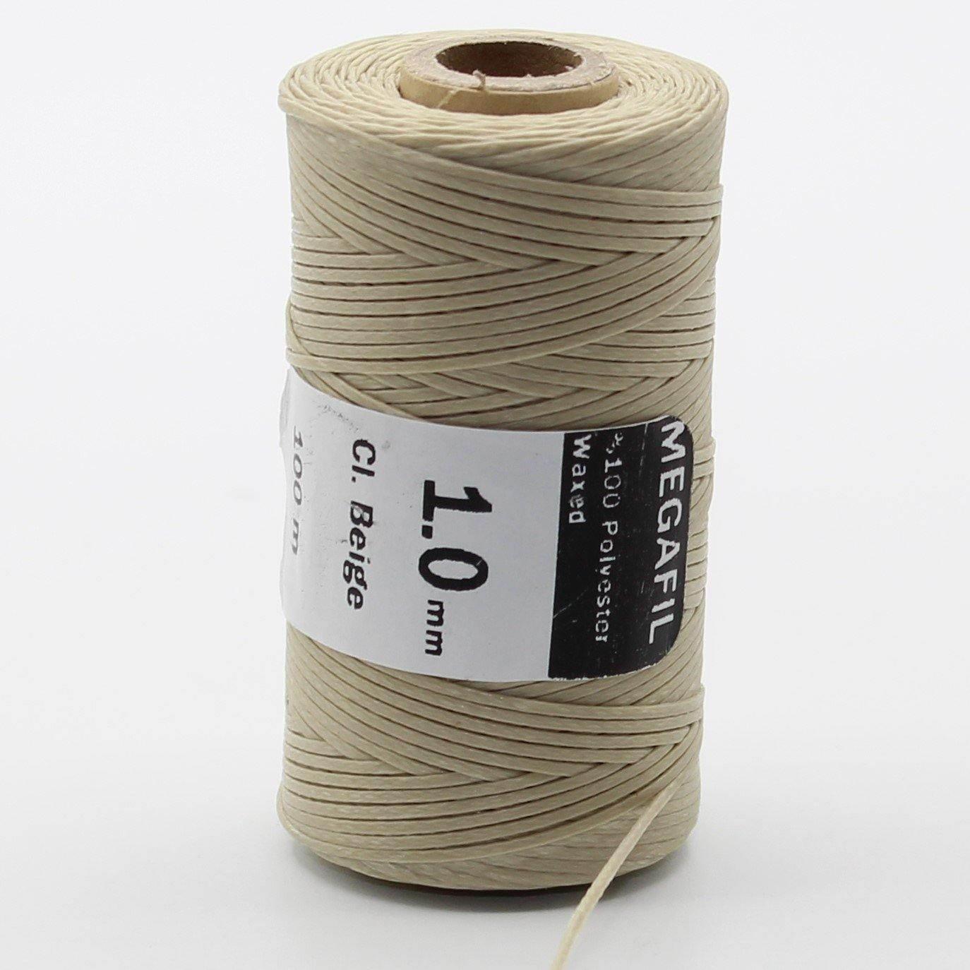 100 Meters Waxed Yarn for Leather - ACCESSOIRES LEDUC BV