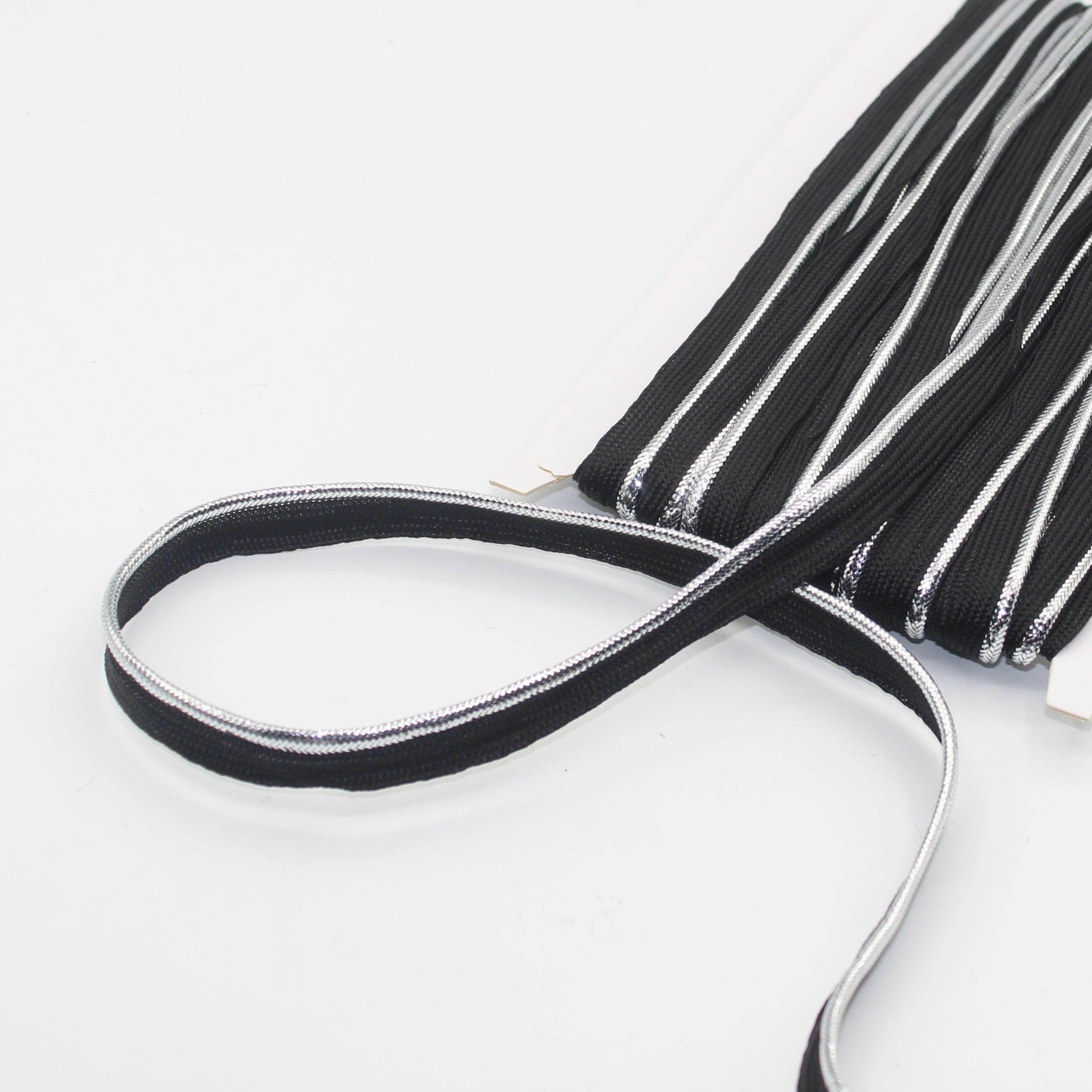 20MT Woven LUREX PIPING / 10mm (8+2mm) #SPA1100 - ACCESSOIRES LEDUC BV