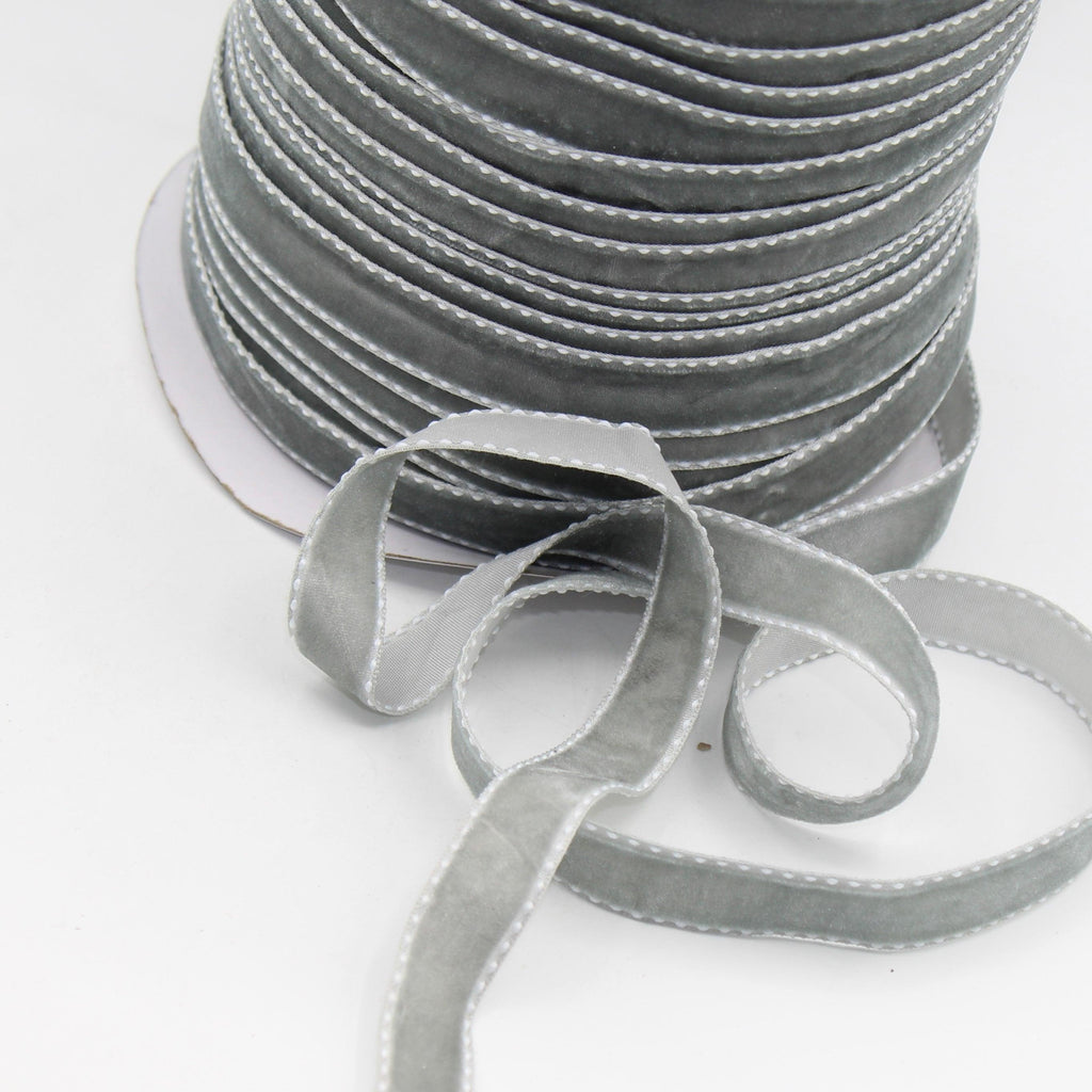 5 meters Stitched Velvet Ribbon 9 / 15 / 20mm #VEL1501 hotpoint