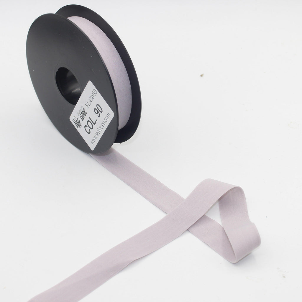 10mt Soft Elastic Bias Binding in Polyester 18mm prefolded #ELA3600 - ACCESSOIRES LEDUC