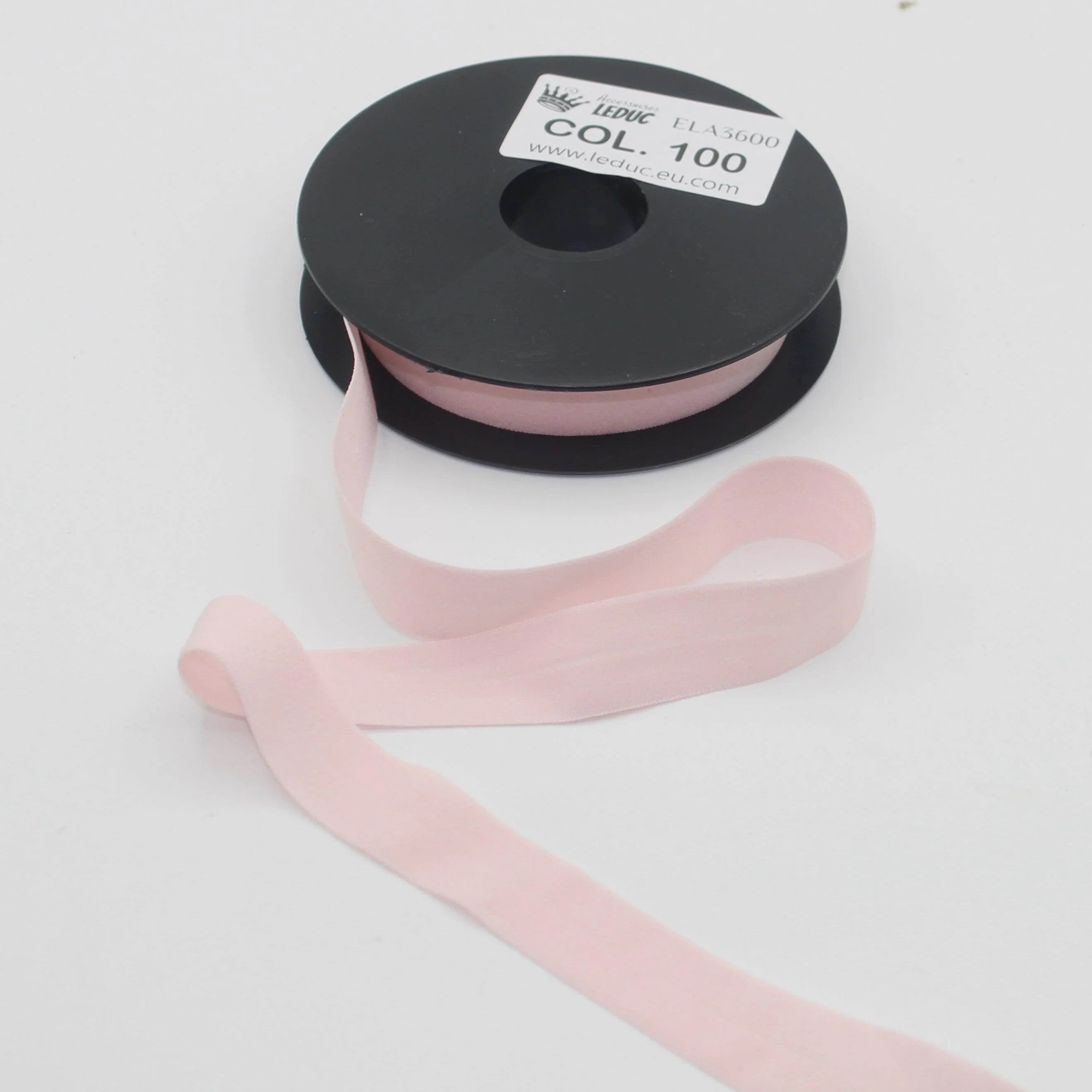 10mt Soft Elastic Bias Binding in Polyester 18mm prefolded #ELA3600 - ACCESSOIRES LEDUC BV