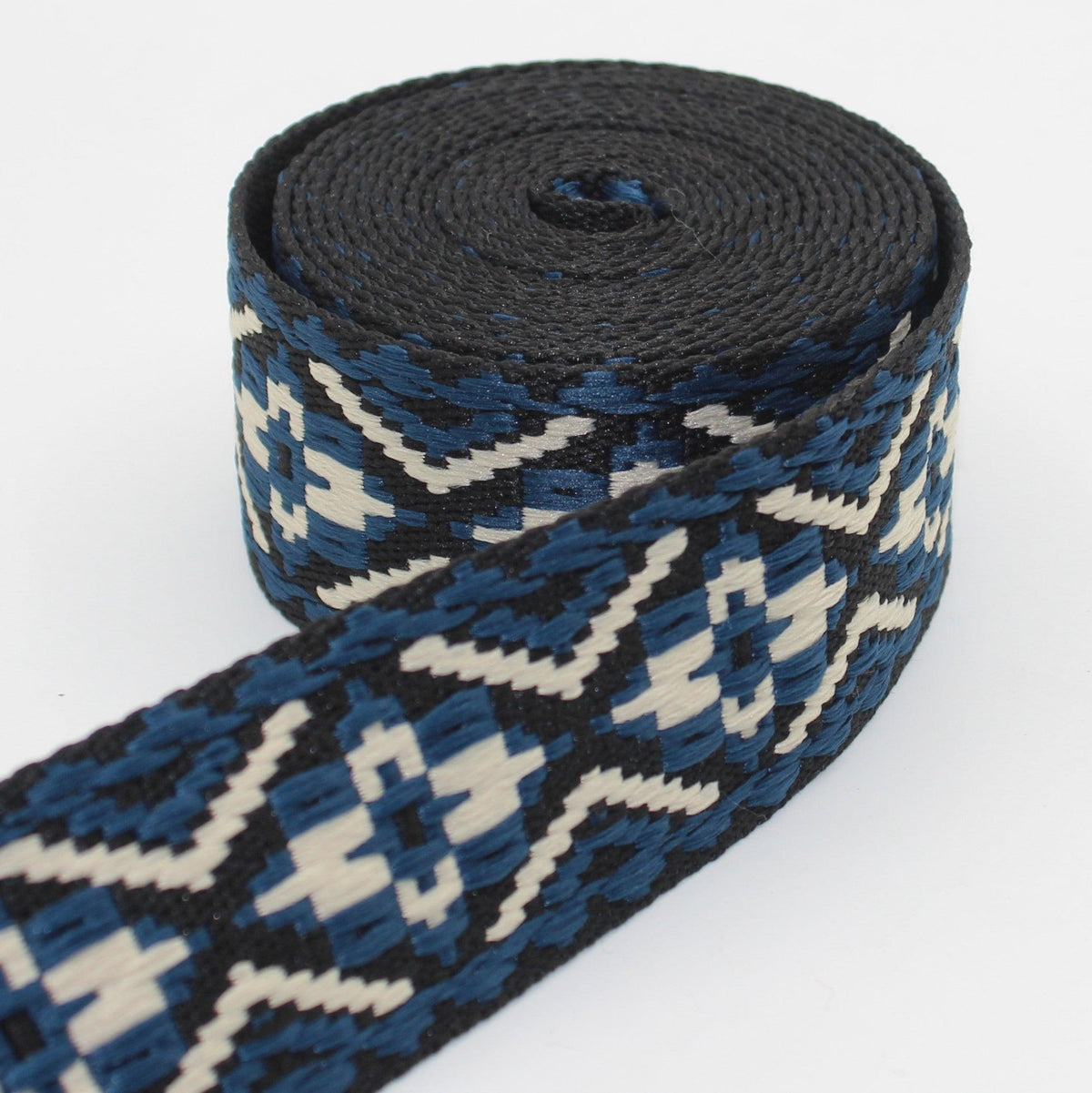 5 meters Webbing with Maya Geometric Pattern 50mm #RUB3512 - ACCESSOIRES LEDUC BV