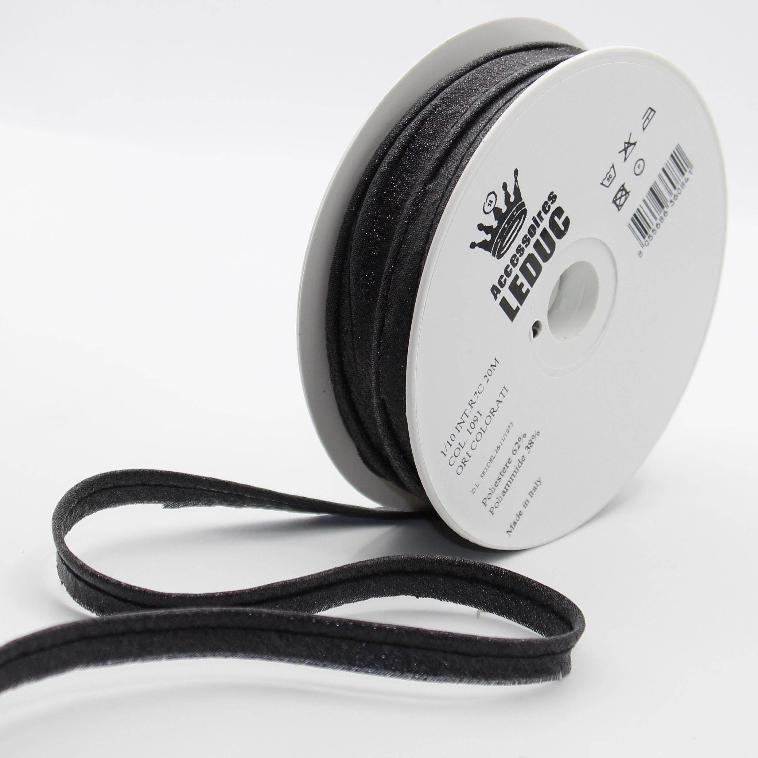 20MT or 100MT - LUREX PIPING / 10mm (8+2mm) #SBI524 - ACCESSOIRES LEDUC BV