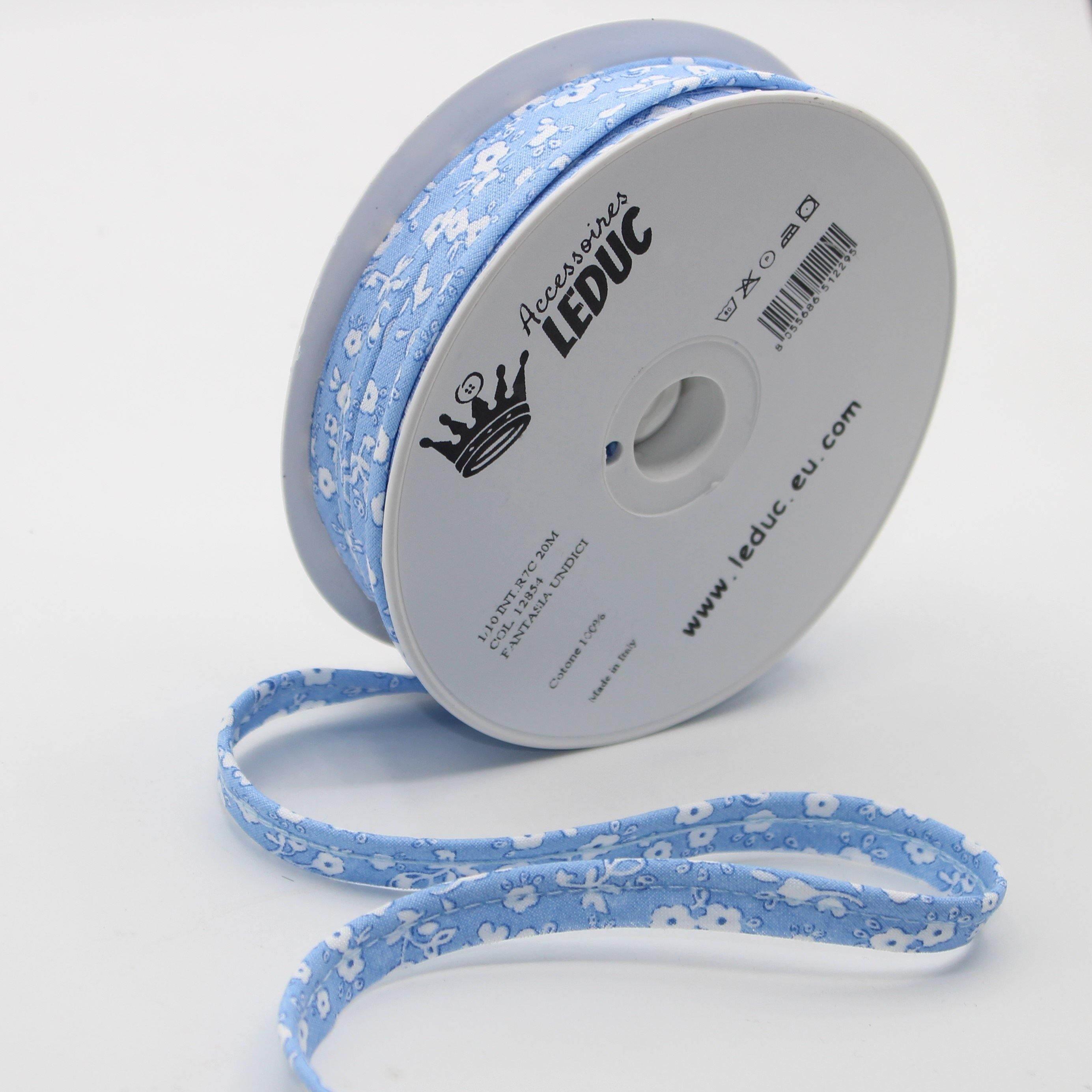 20 meters Floral Cotton Piping (10mm : 2mm+8mm) #SBI517 - ACCESSOIRES LEDUC BV