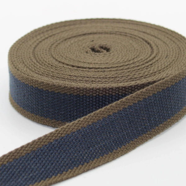 5 meters 30mm Old Style Large Stripped Webbing #RUB1993 - ACCESSOIRES LEDUC BV