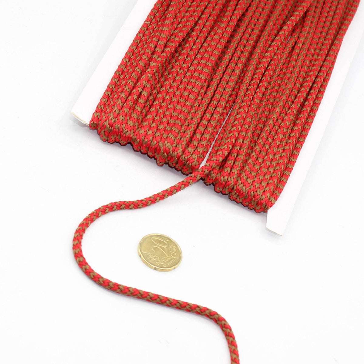 20 meters Bicolor Cord 5mm #COR3015 - ACCESSOIRES LEDUC BV