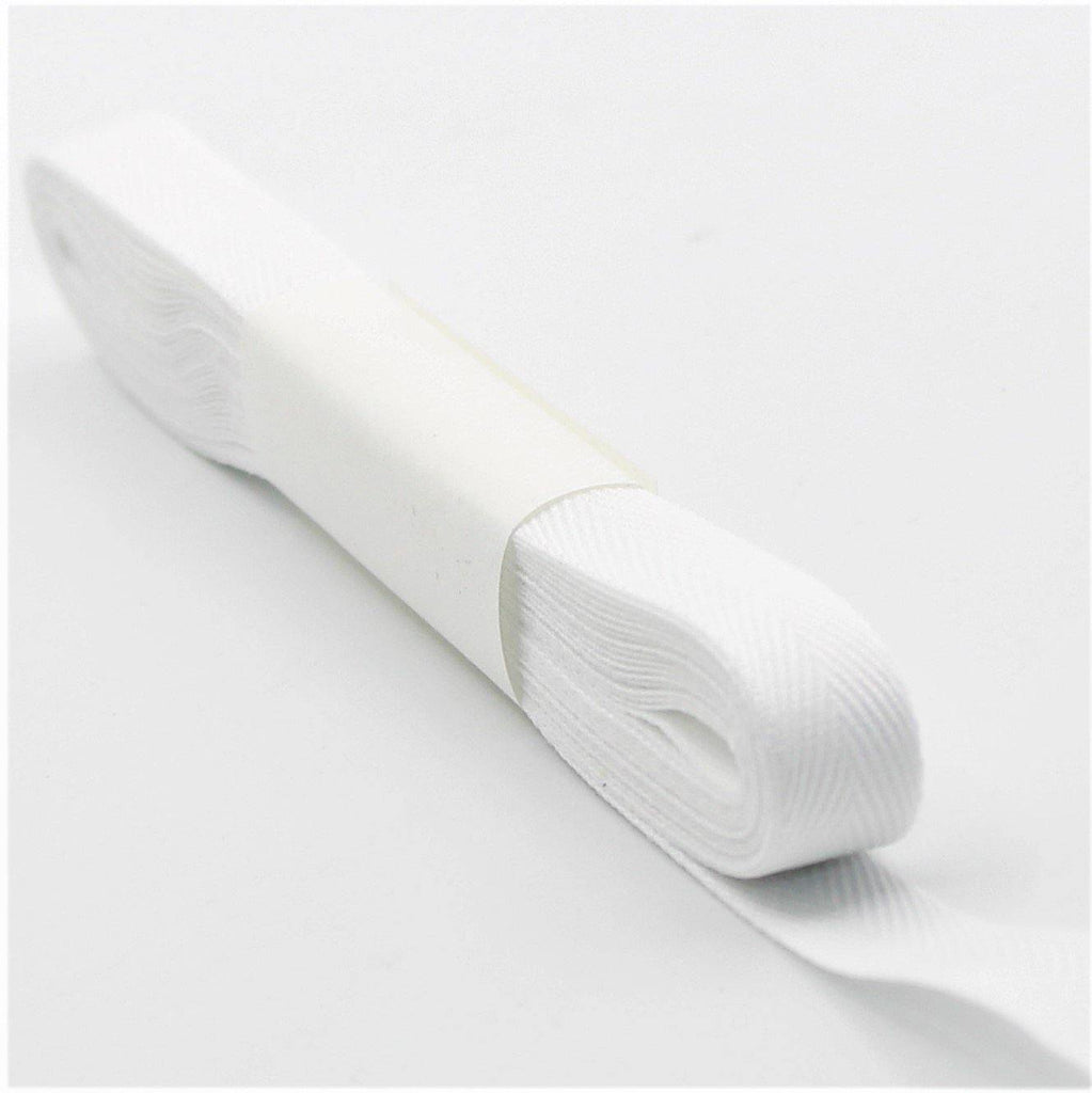 5 Meters Herringbone Tape 100% Cotton White Black or Ecru - ACCESSOIRES LEDUC