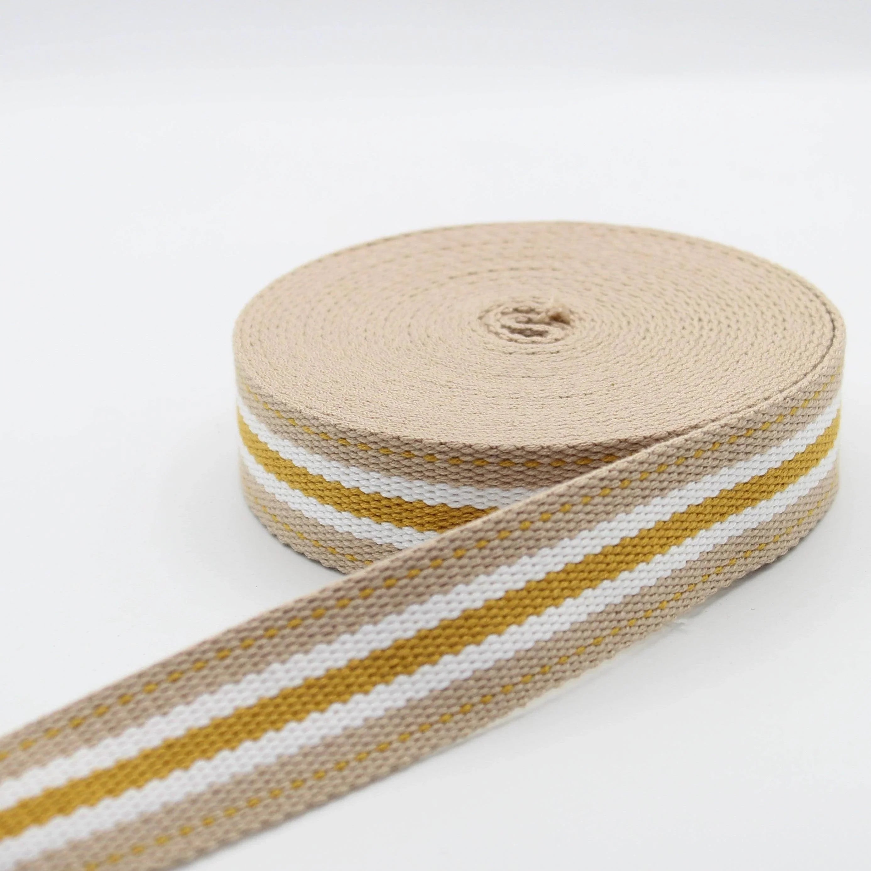 5 meters 30mm Striped Colourful Webbing #RUB1990 - ACCESSOIRES LEDUC BV