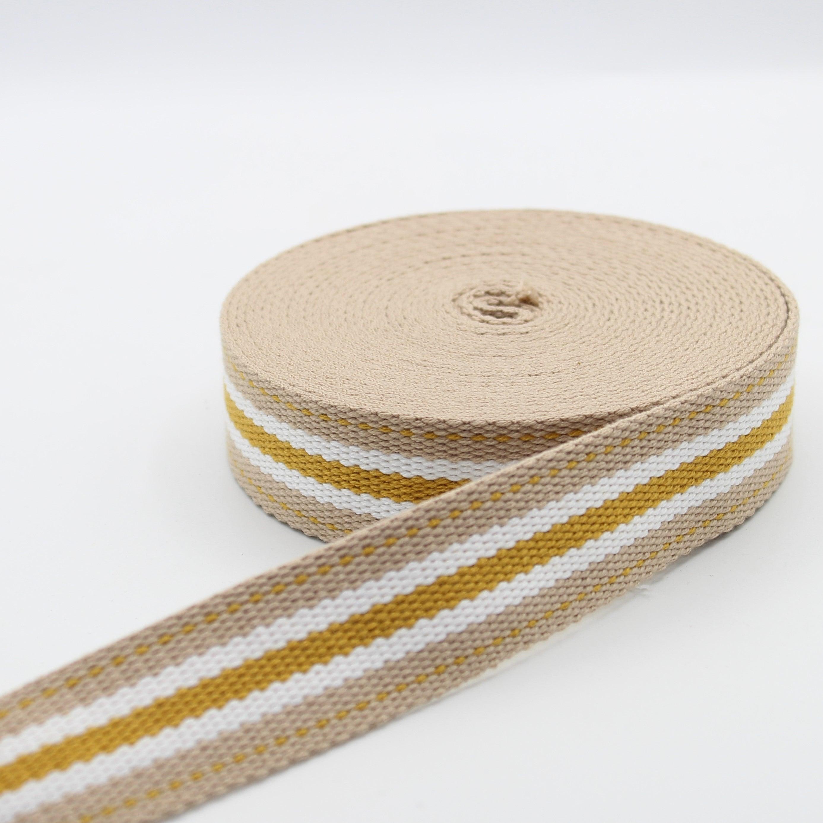 5 meters 30mm Summer School Striped Webbing #RUB1990 - ACCESSOIRES LEDUC
