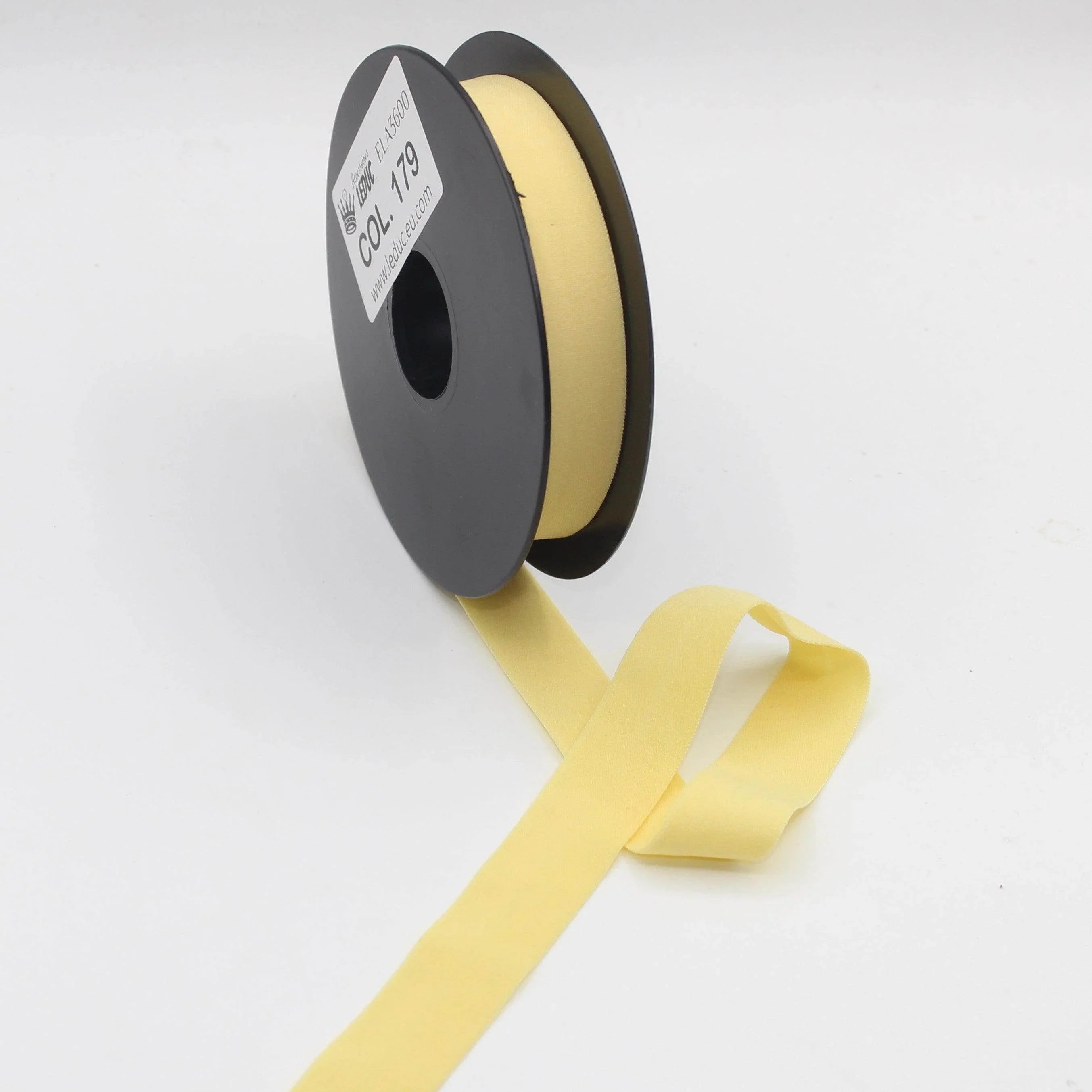 10mt Soft Elastic Bias Binding in Polyester 18mm prefolded #ELA3600 - ACCESSOIRES LEDUC BV