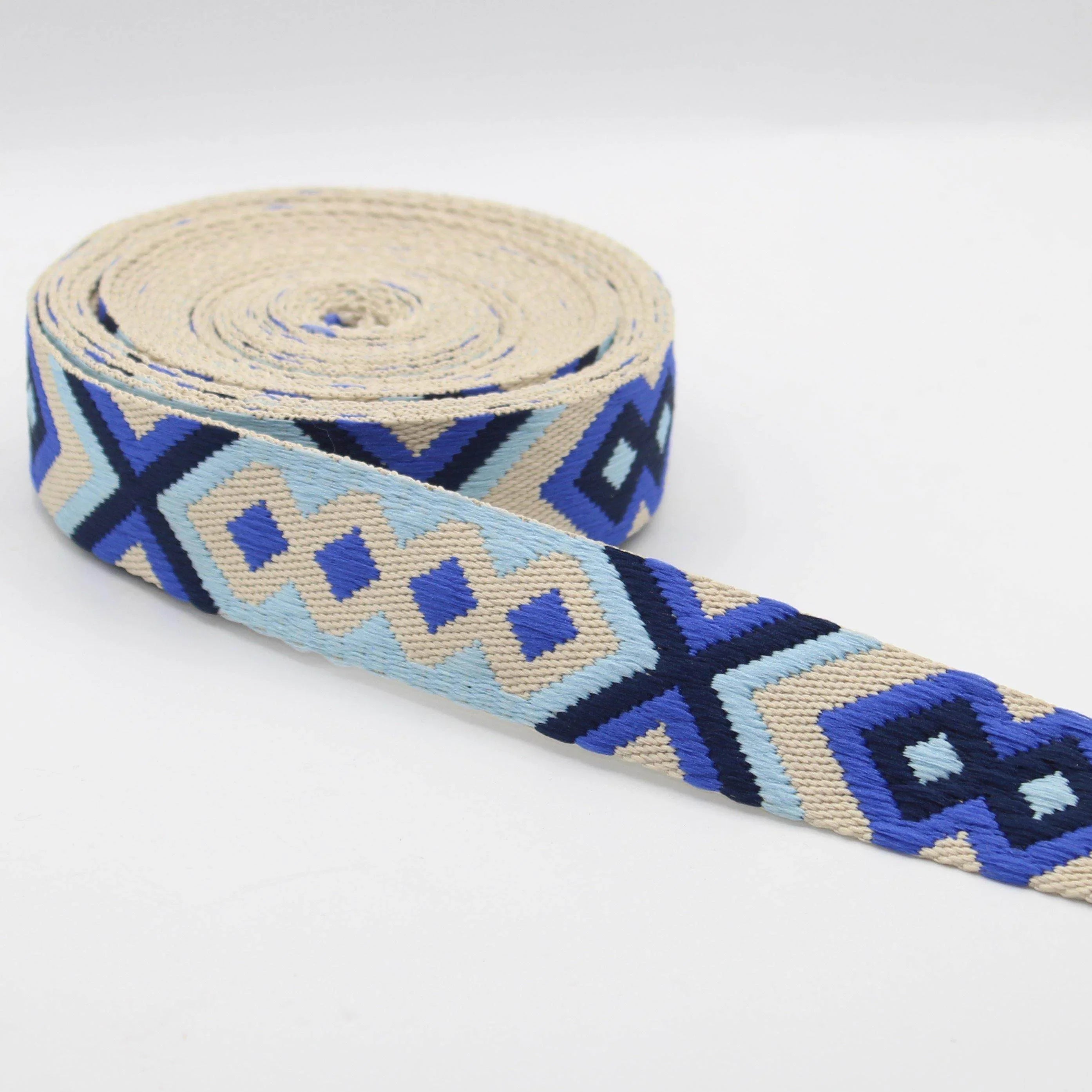 5 meters Thick Ethnic Webbing 38mm #RUB1974 - ACCESSOIRES LEDUC BV