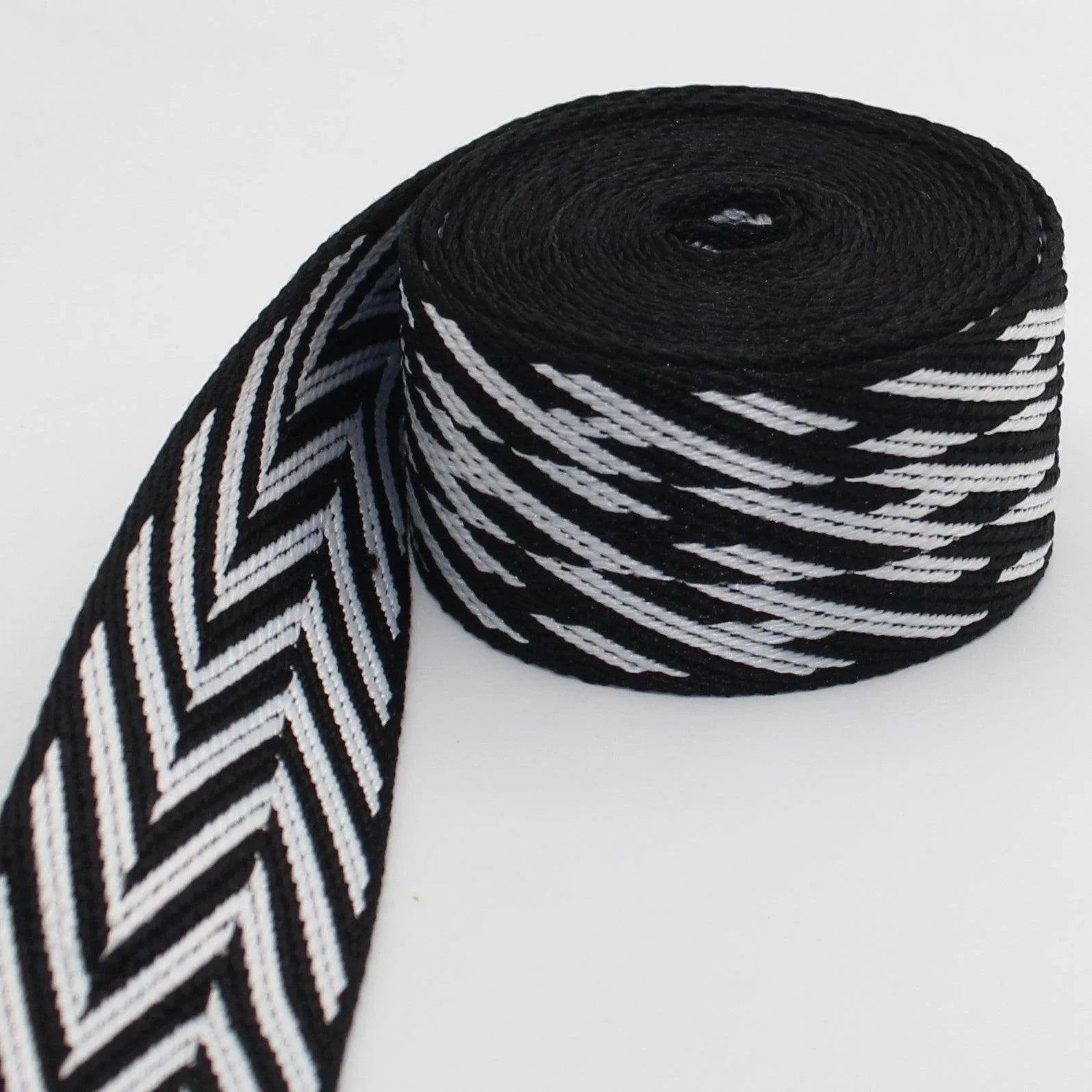 5 meters Zig Zag / Thunder Webbing 38mm #RUB3514 - ACCESSOIRES LEDUC BV