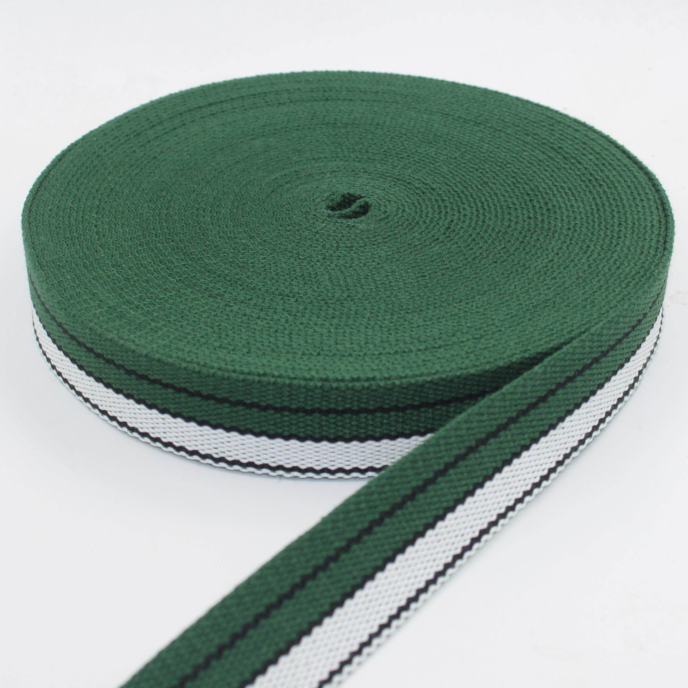 5 Meters of Fancy Striped Webbing 30mm #RUB3525 - ACCESSOIRES LEDUC BV