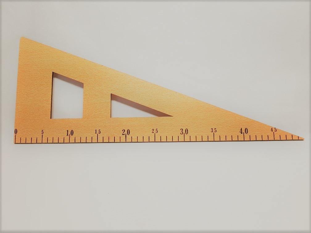 Yellow Meter Stick Wooden Ruler