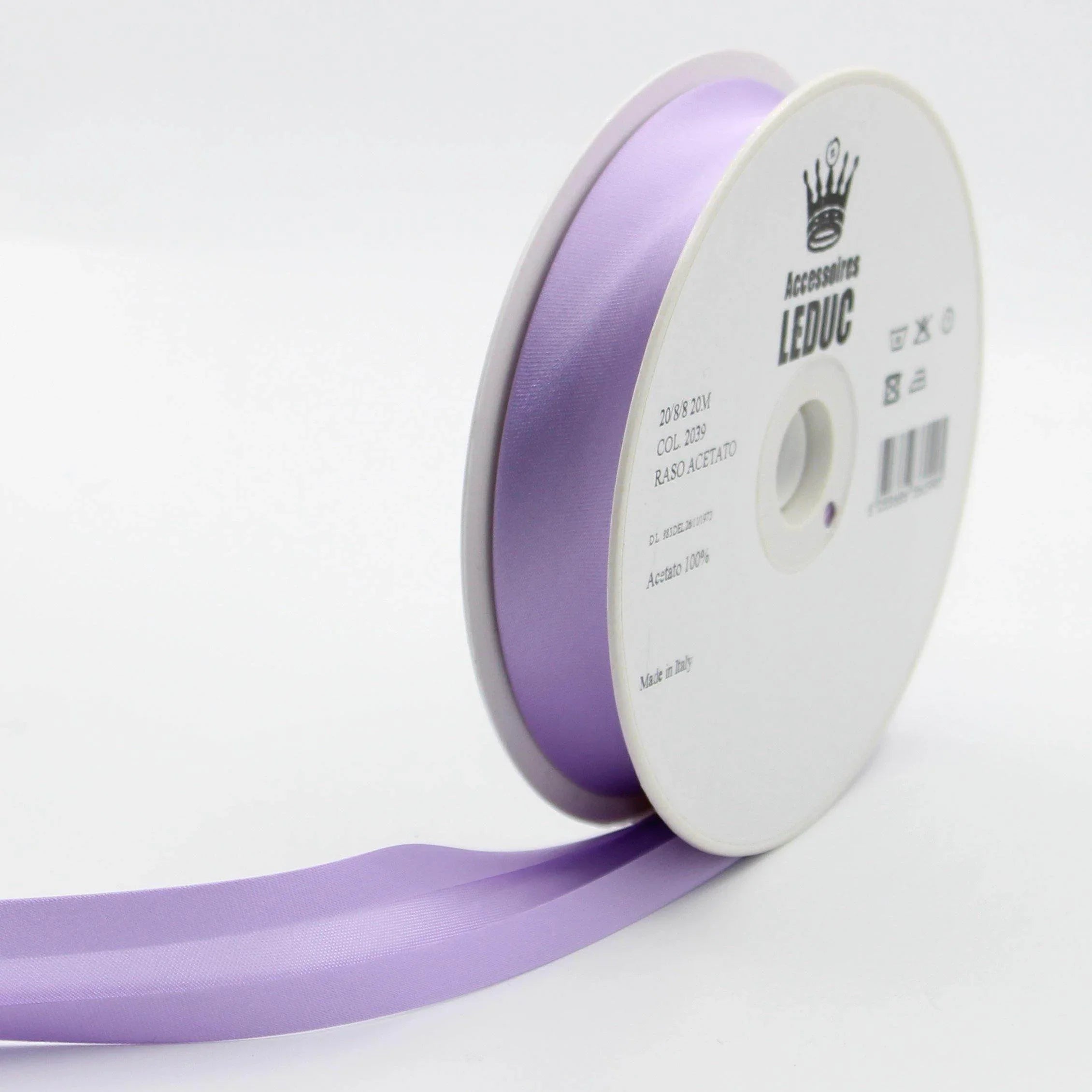 Satin BIAS BINDING / 20mm - 20/8/8 #SBI500-20-8-8-20 - ACCESSOIRES LEDUC BV