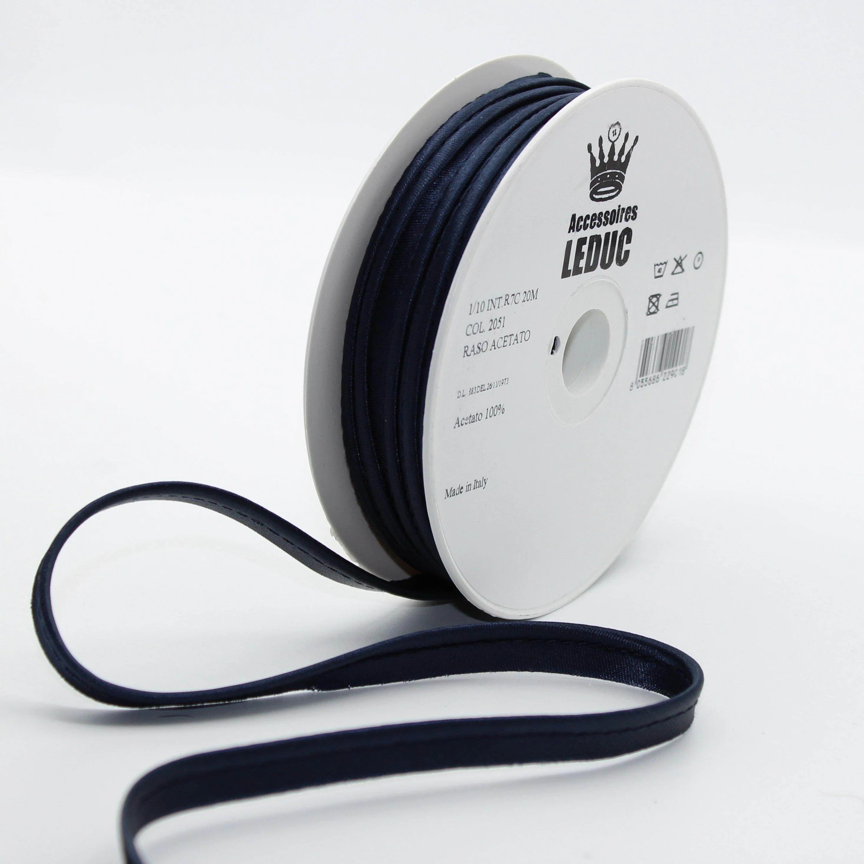 Satin PIPING / 10mm - 8/2 - ACCESSOIRES LEDUC BV