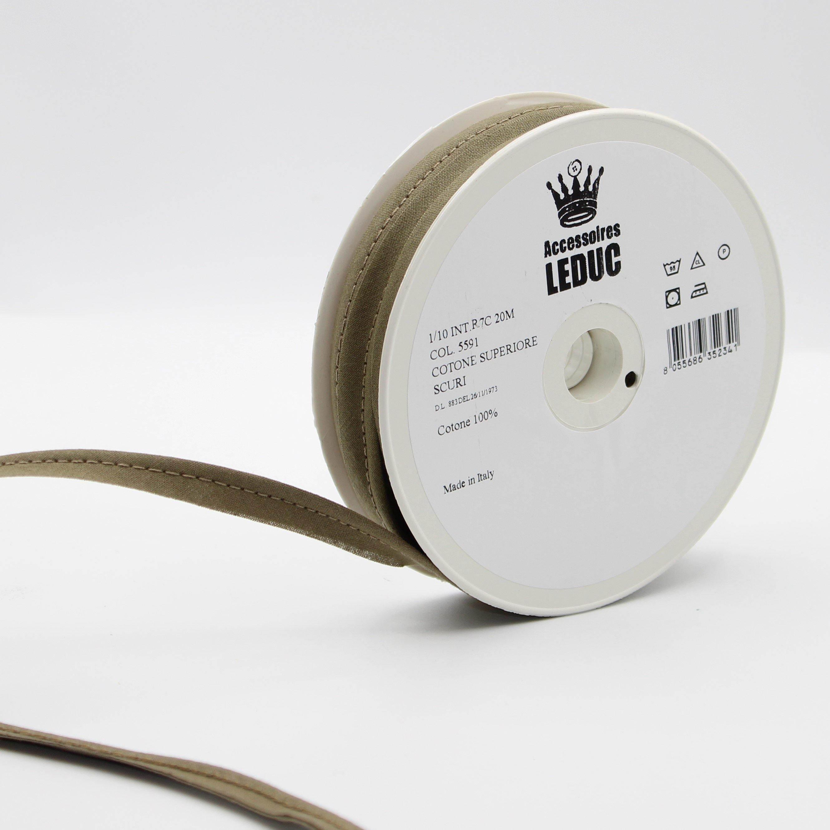 20MT - COTTON PIPING / 10mm (8+2mm) - ACCESSOIRES LEDUC BV