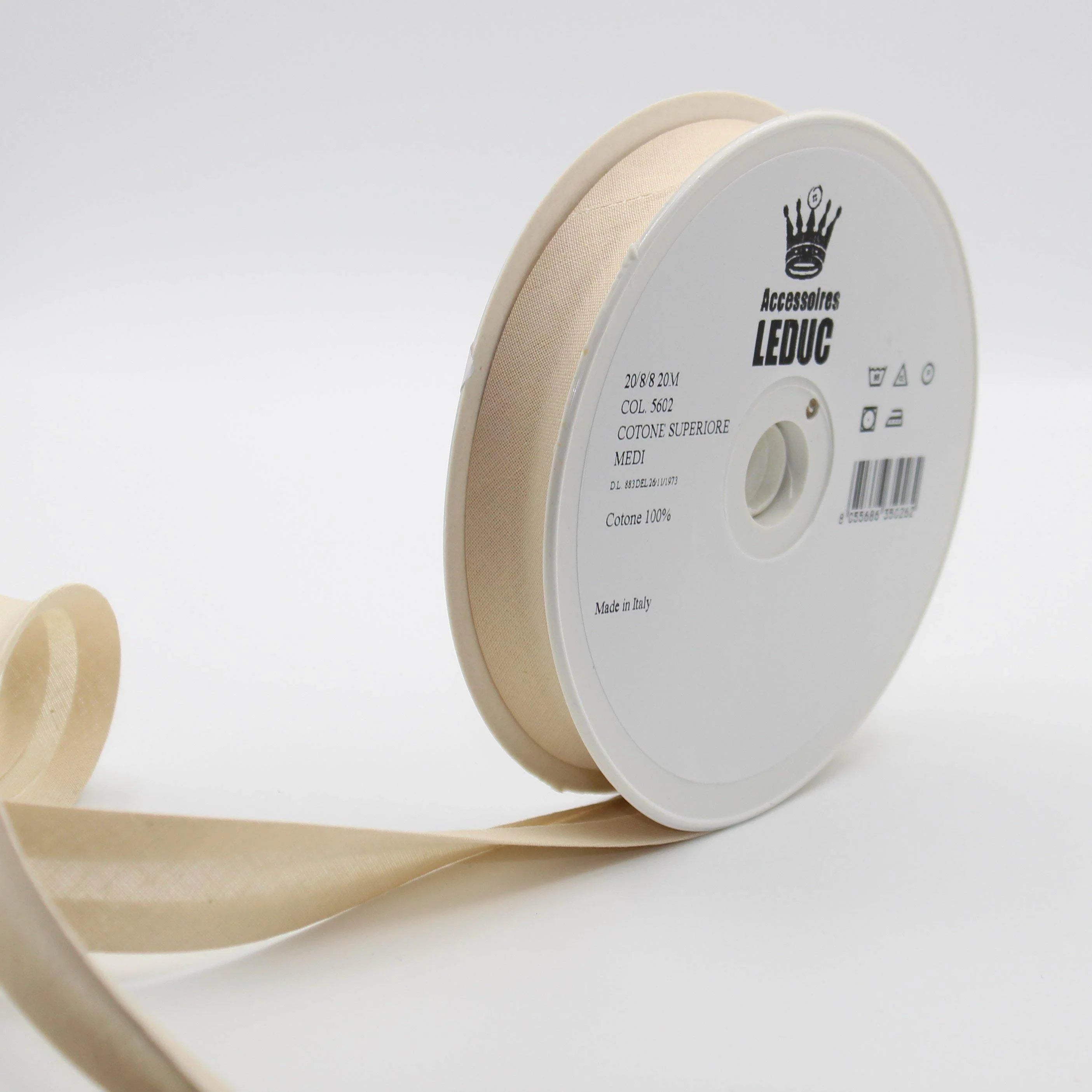 20MT - COTTON BIAS BINDING / 20mm - 20/8/8 #SBI517 - ACCESSOIRES LEDUC BV