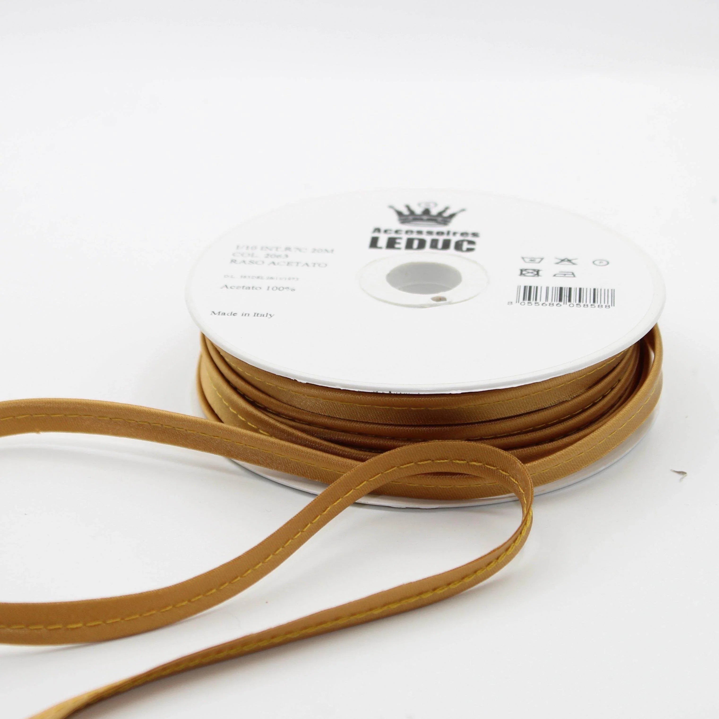Satin PIPING / 10mm - 8/2 - ACCESSOIRES LEDUC BV