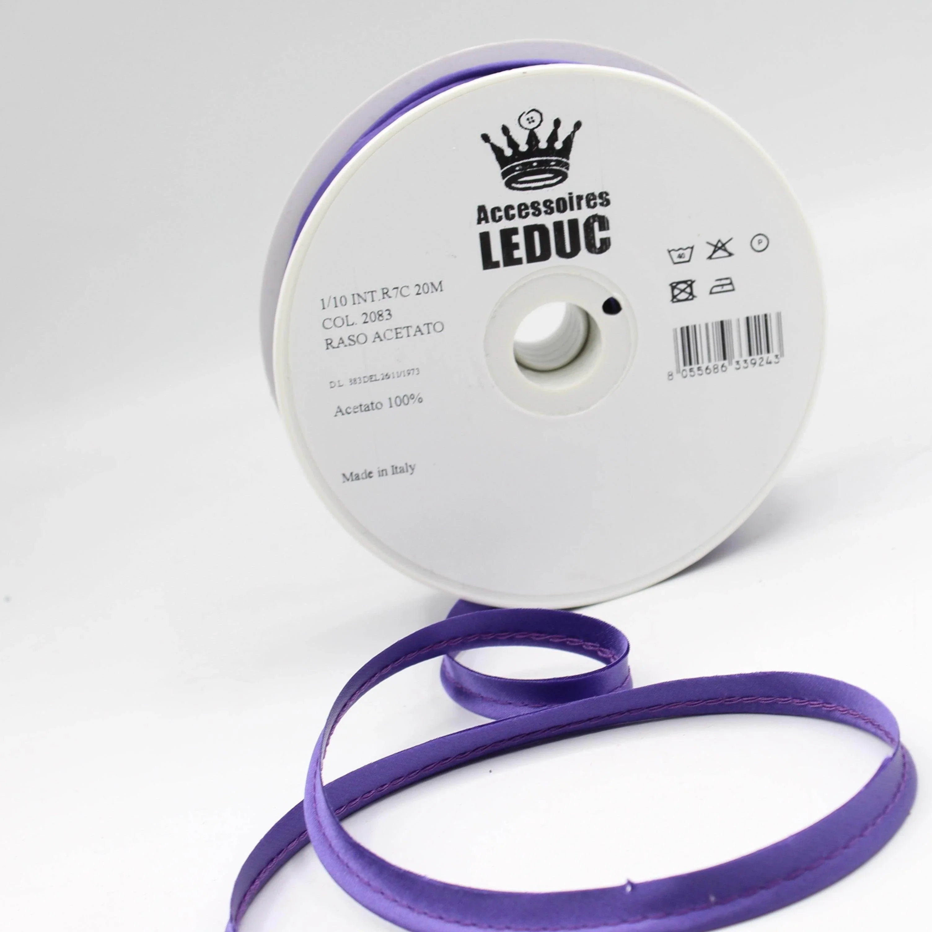 Satin PIPING / 10mm - 8/2 - ACCESSOIRES LEDUC BV