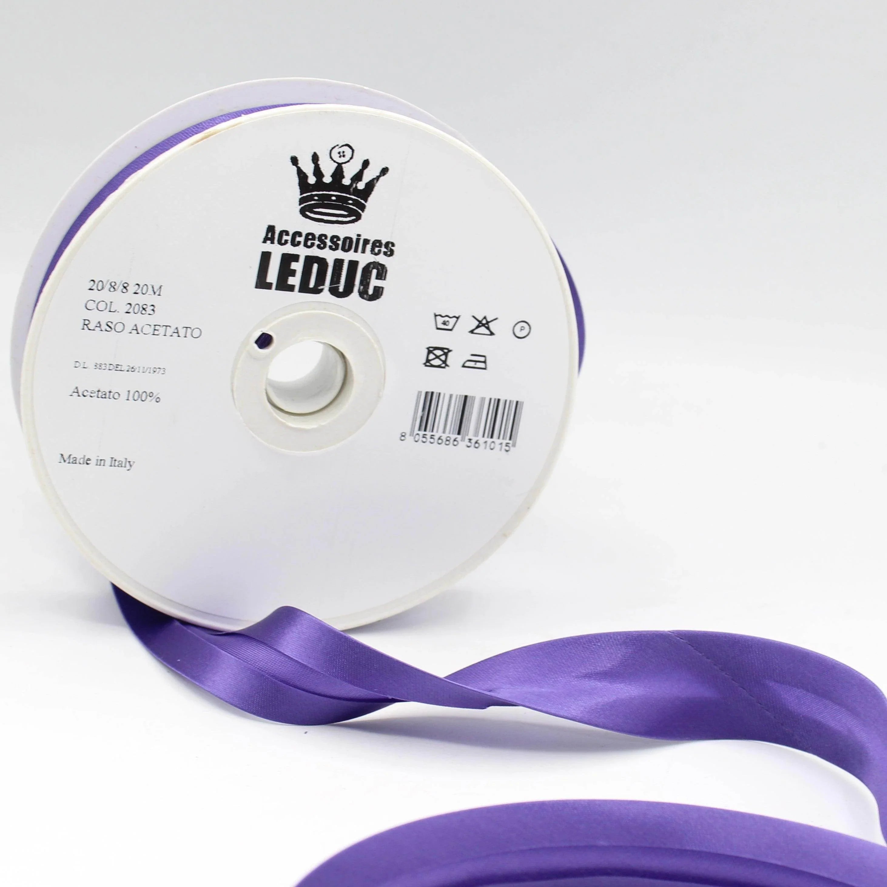 Satin BIAS BINDING / 20mm - 20/8/8 #SBI500-20-8-8-20 - ACCESSOIRES LEDUC BV