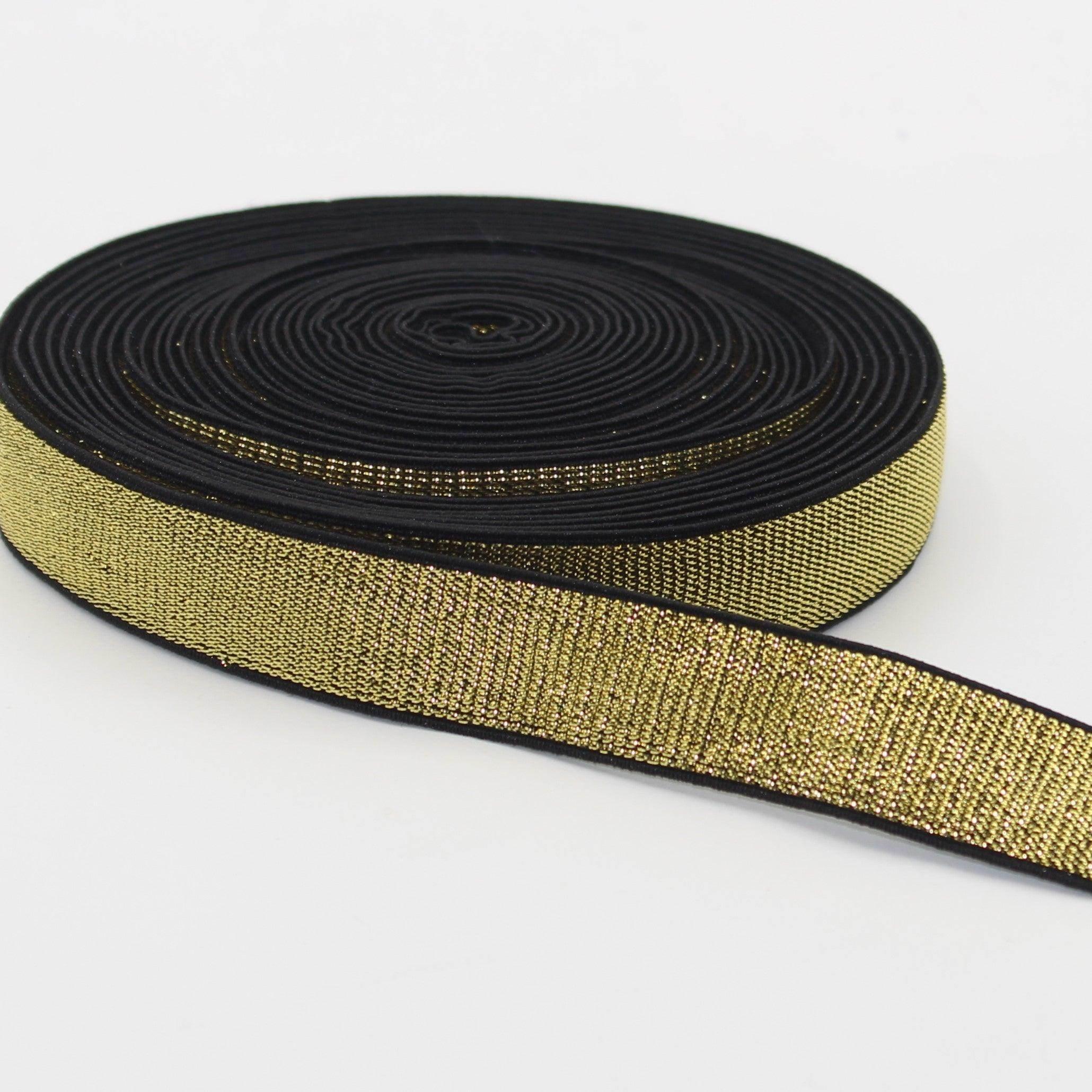 Soft Backing Lurex Elastic 10 20 25 30 or 40mm #ELA1315 - ACCESSOIRES LEDUC BV