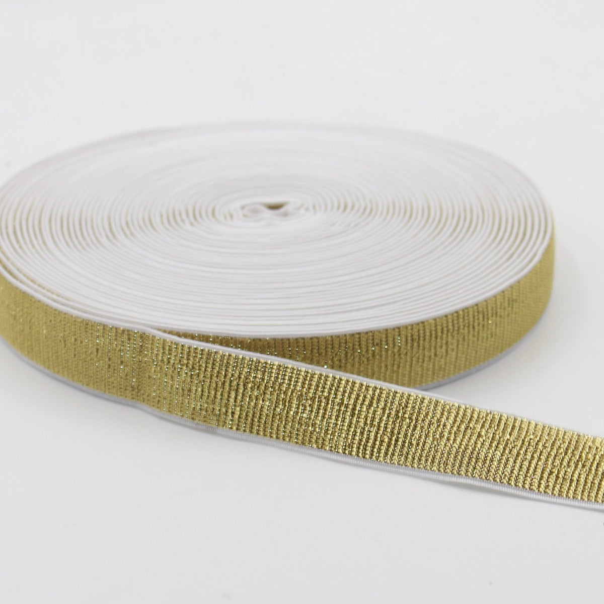 10 meters Soft Backing Lurex Elastic 10 20 25 30 or 40mm #ELA1315 - ACCESSOIRES LEDUC