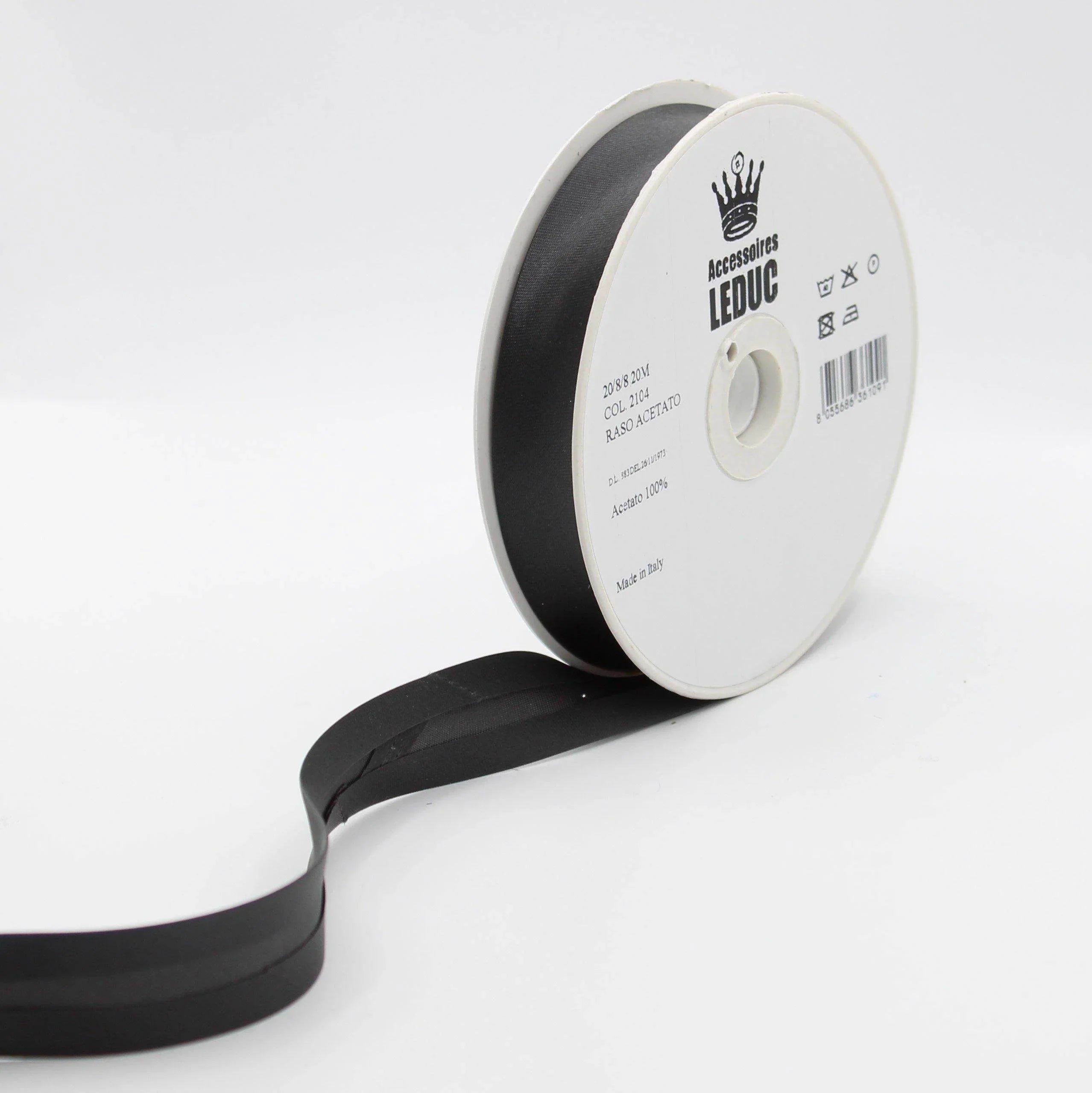 Satin BIAS BINDING / 20mm - 20/8/8 #SBI500-20-8-8-20 - ACCESSOIRES LEDUC BV