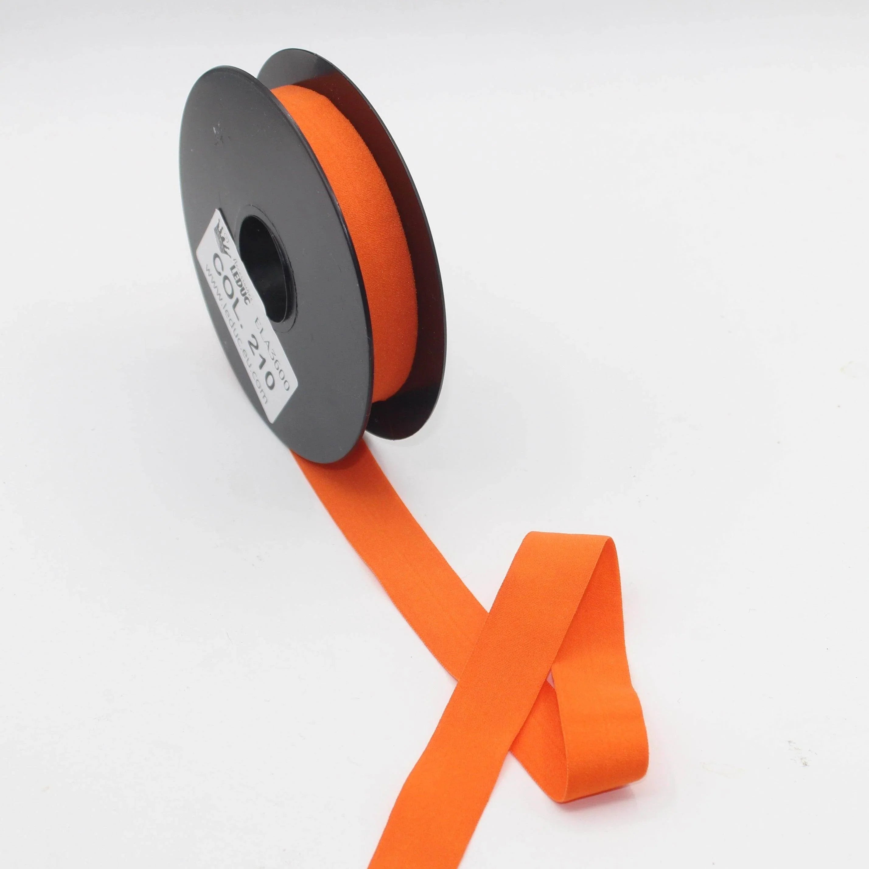 10mt Soft Elastic Bias Binding in Polyester 18mm prefolded #ELA3600 - ACCESSOIRES LEDUC BV